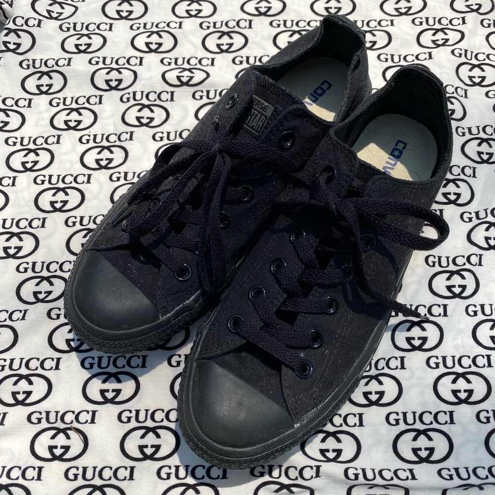 All Black Converse